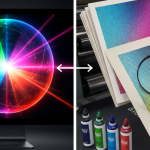 Obraz pokazujący RGB i CMYK