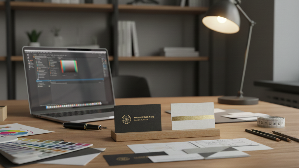 Obraz pokazujący intrygujące wizytówki