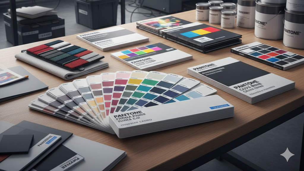 Obraz pokazujący system Pantone